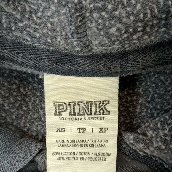 VS PINK Gray Zip up hoodie/sweatshirt - Picture 4 of 7